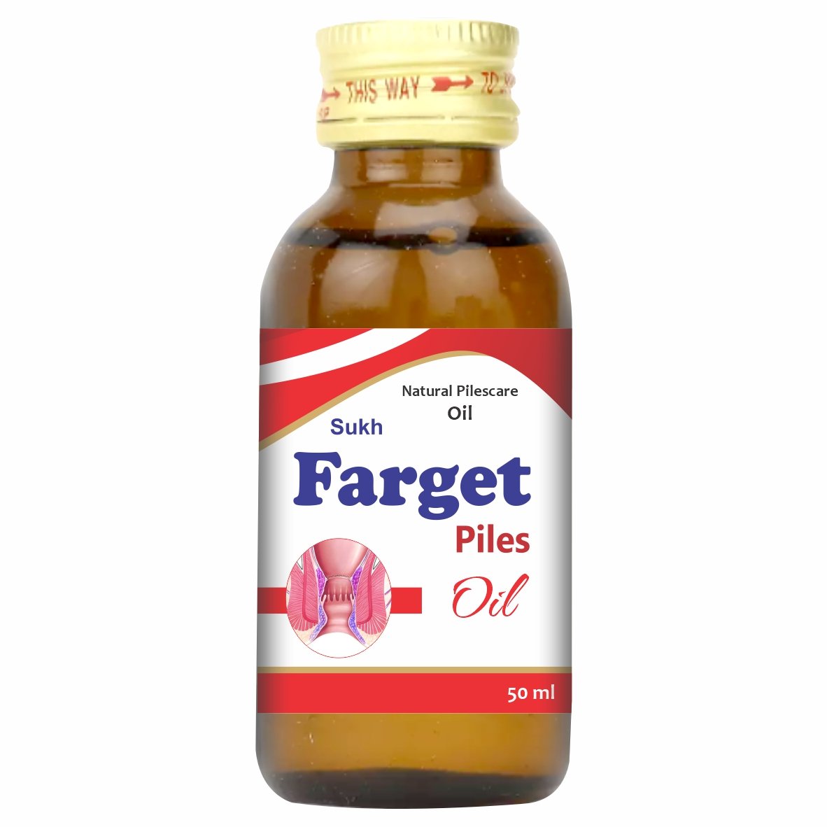 Sukh farget piles care oil